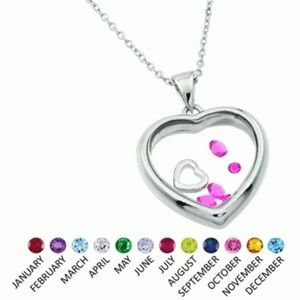 Women's Pendant Silver Jewelry Birthday Stones《 April 》Stone